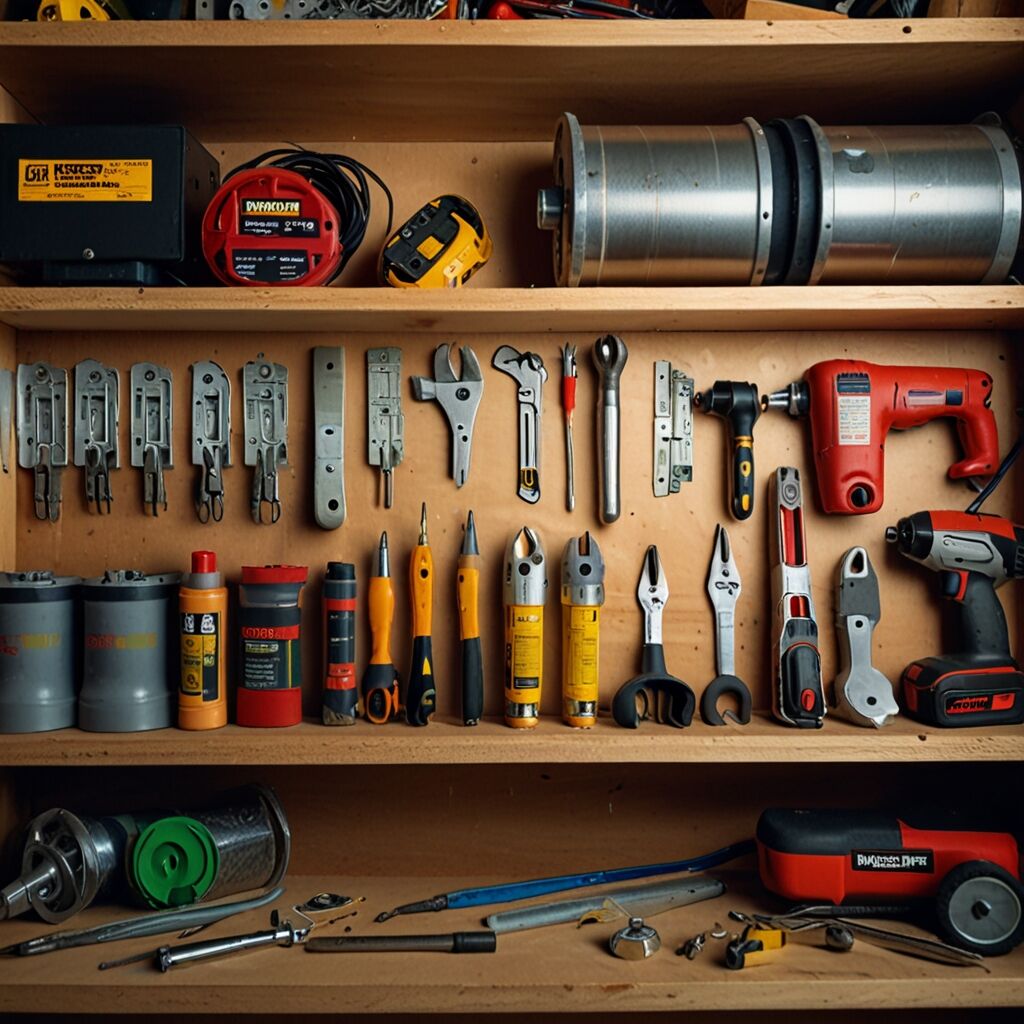 Organiser des outils dans un garage bien structuré